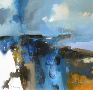 paisaje marino abstracto 082 Pinturas al óleo